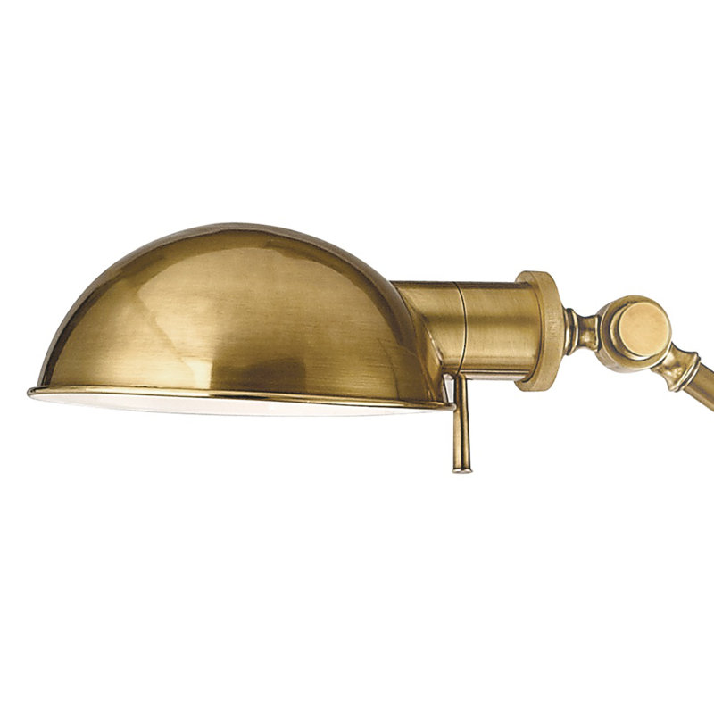 Girard 74" Task Floor Lamp, Vintage Brass