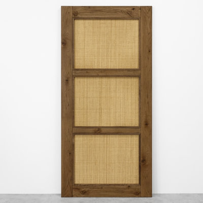 Alondria Oak with Rattan Barn Door