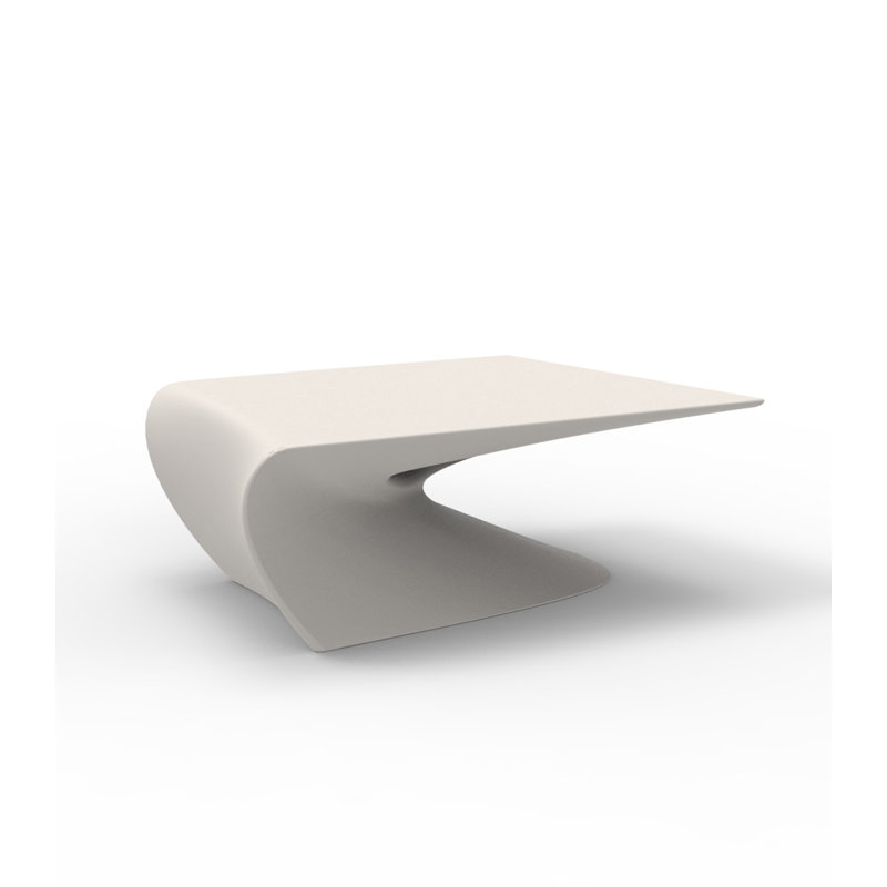 Wing Plastic Coffee Table, Ecru
