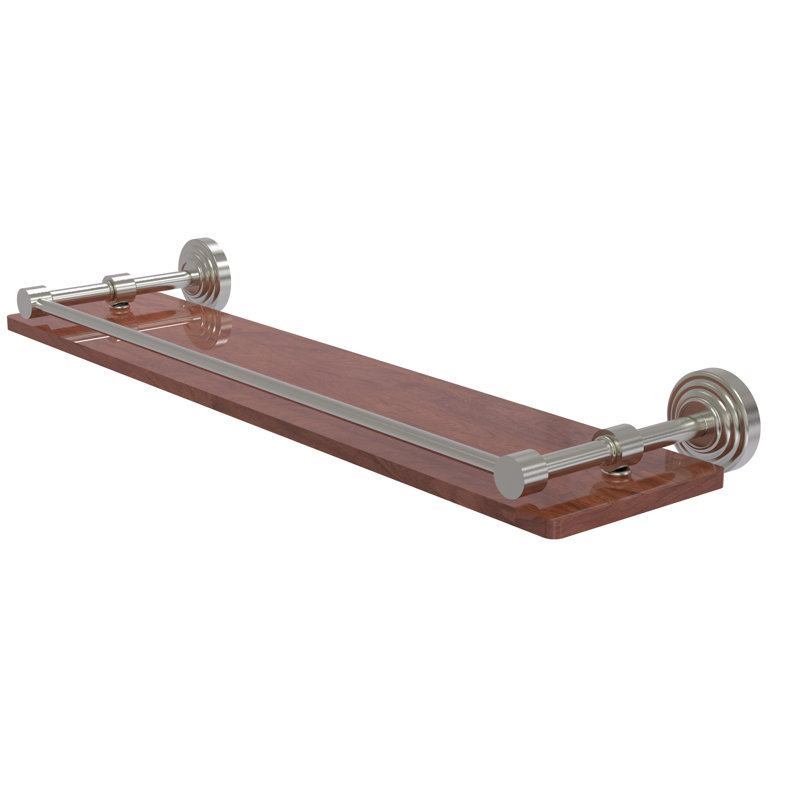 Beresford Bracket Shelf, Satin Nickel, 3" H x 22" W x 5" D