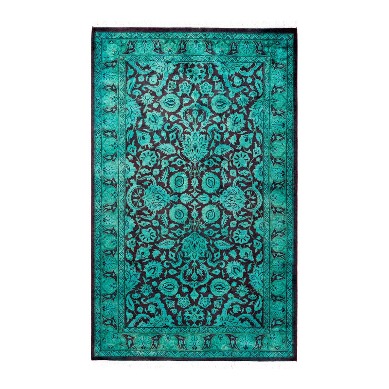 Fine Vibrance One-of-a-Kind 3' 1" X 5' 1" Hand Knotted Area Rug