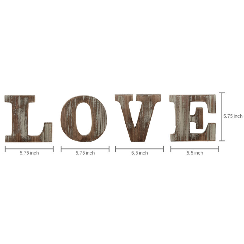 Text & Numbers Letter Block