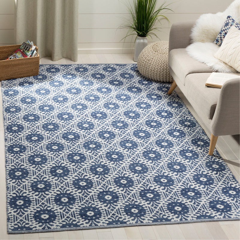 Tapis géométrique tissé à la main Clemence, Rectangle 8 pi x 10 pi