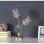 Lampe de table en métal or rose 18,75 "Trompette Glam