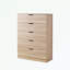 Commode d'appoint Acampo, commode 5 tiroirs, armoire de rangement avec glissières en métal-1347974504