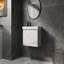 Meuble-lavabo mural 20 po avec lavabo en céramique