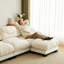 Canapé modulaire 2 places en tissu de chenille confortable à plis-125536873-125536874