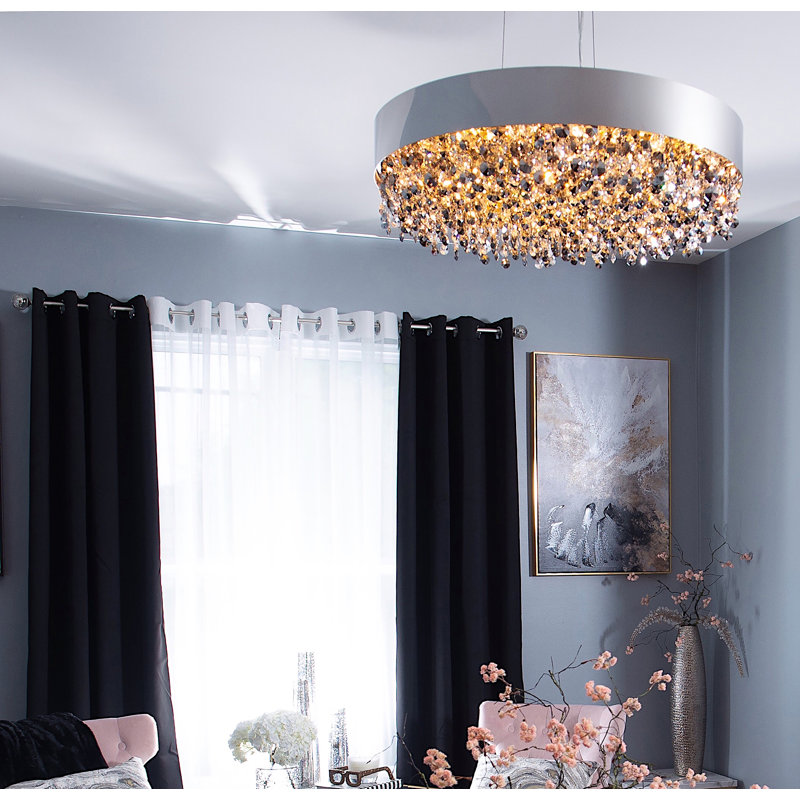 Sunnydale 16 - Light Dimmable LED Drum Chandelier