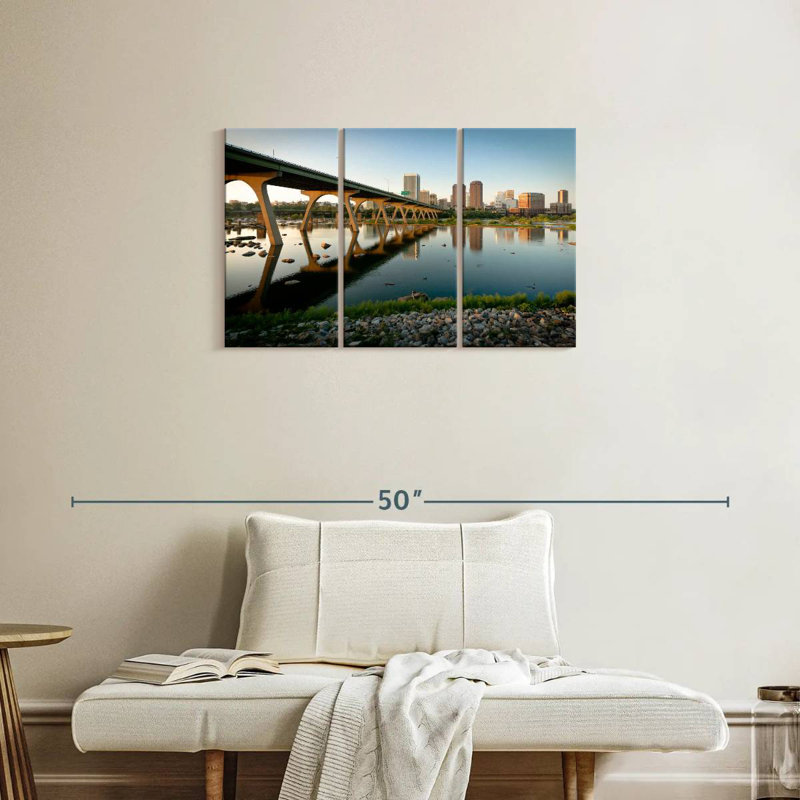 Rorry Manchester Bridge Reflection, 20" H x 33" W