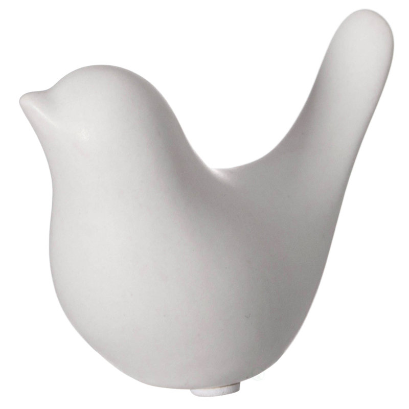Statue moderne oiseau moderne, Petit, Blanc