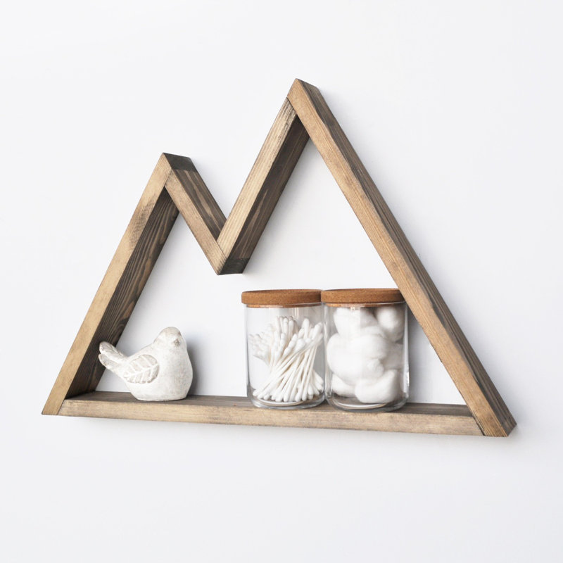 Tablette flottante en bois massif Desirae