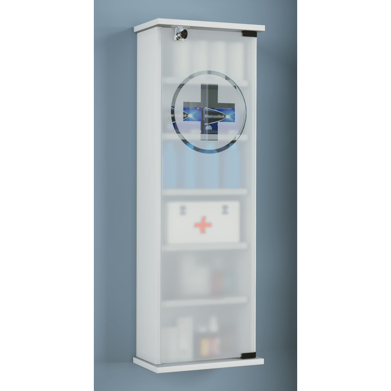 Rachaba Mirrored Medicine Cabinet, White