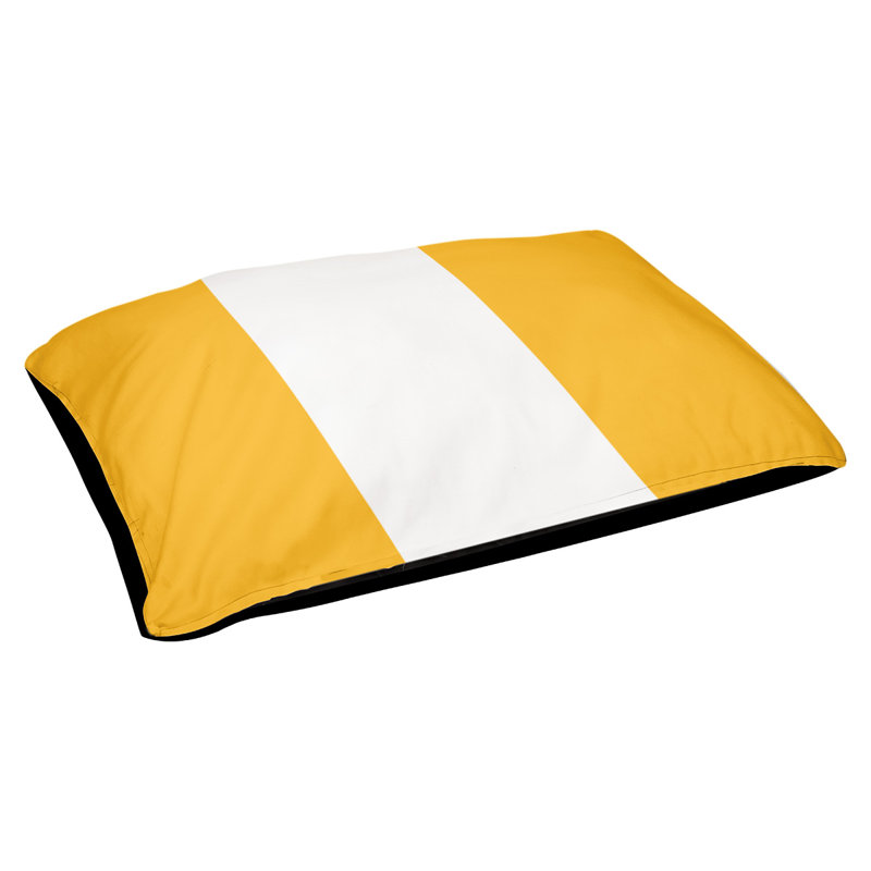 Pet Bed, Medium (30" L x 40" W), Pittsburgh Gold/White