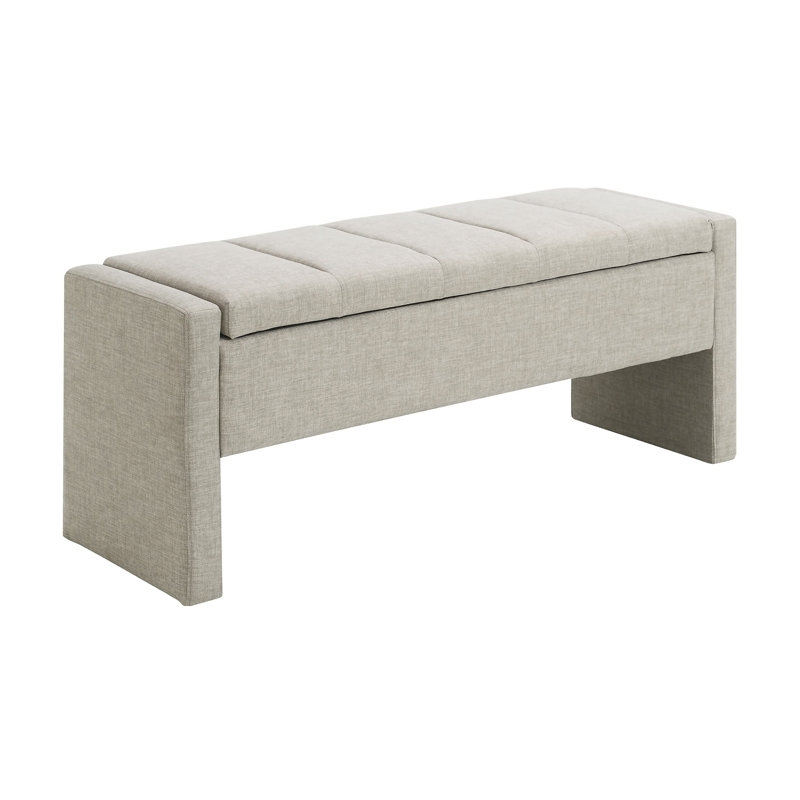 Modern Bed End Bench with Storage,Upholstered Large Foot Rest Stool, Comfy Window Vanity Bench for Living Room,Bedroom,Dorm,Coffee Table,Linen