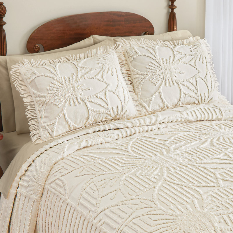 Taie décorative 100% coton , Crème