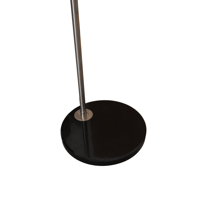 Lampe sur pied arquée 75,6 po Eckehard, Argent