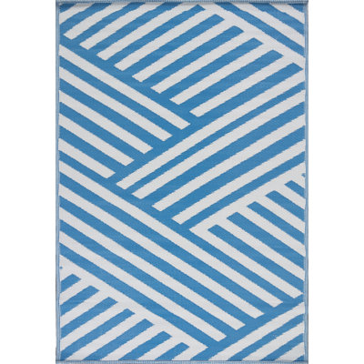 Tapis bleu clair intérieur / extérieur Ferentz