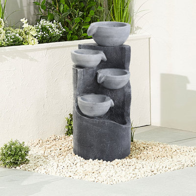 Weather Resistant Floor Fountain with Light
