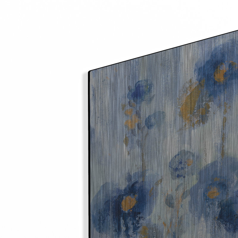  «Seaside Flowers I» par Silvia Vassileva, art mural en métal, 12 po x 36 po, H 48 po x l 16 po