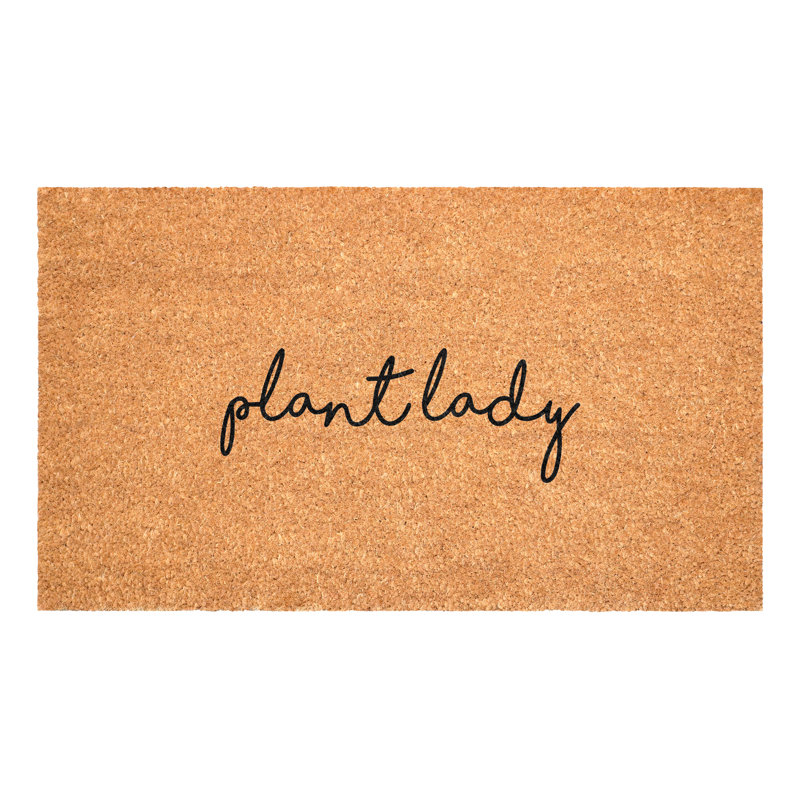 Paillasson Plant Lady Script, 17 po x 29 po