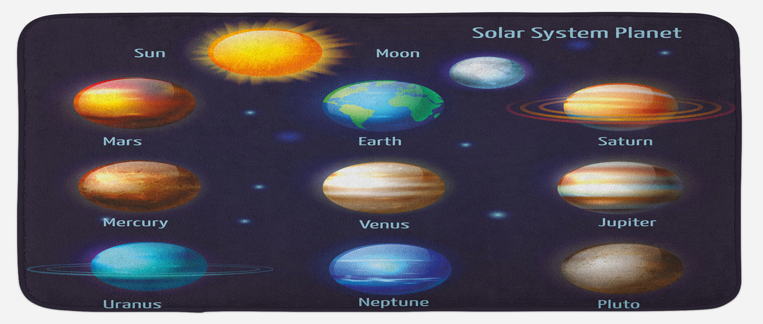East Urban Home Solar System Planets And The Sun Pictograms Set
