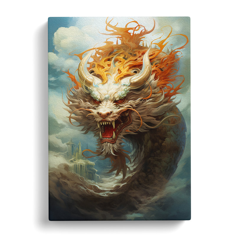 Chinese Dragon Conceptual - No Frame Print, 76cm H x 50cm W x 3cm D