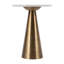 Table d'appoint ronde en marbre et métal l 15 po GRACIE