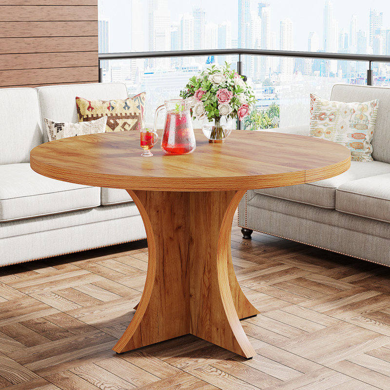 Daziyah Round Dining Table, Natural