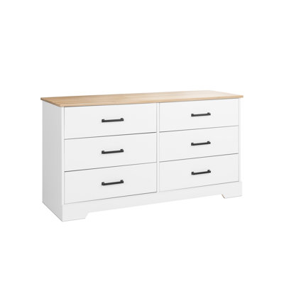 Commode double 6 tiroirs l 53,25 po Yazeed