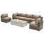 Ensemble de conversation pour 6 personnes avec foyer et coussins Sunbrella Lsi-406480654