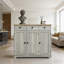 Élégante armoire d'appoint avec beaucoup de rangement, parfaite pour organiser et rehausser la décoration intérieure.-644764576