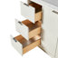 Meuble-lavabo simple 54 po en bois massif avec comptoir en marbre de Carrare blanc 1,5 po-120450966-120450960-120450962