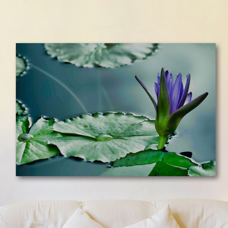 Lily On The Pond by Don Schwartz - Wrapped Canvas Print, 102cm H x 152cm W x 4cm D