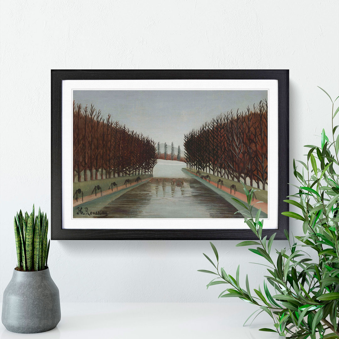 The Canal by Henri Rousseau - Picture Frame Painting