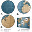 Ancienne carte du monde vii - Art mural en métal carte du monde-940999810