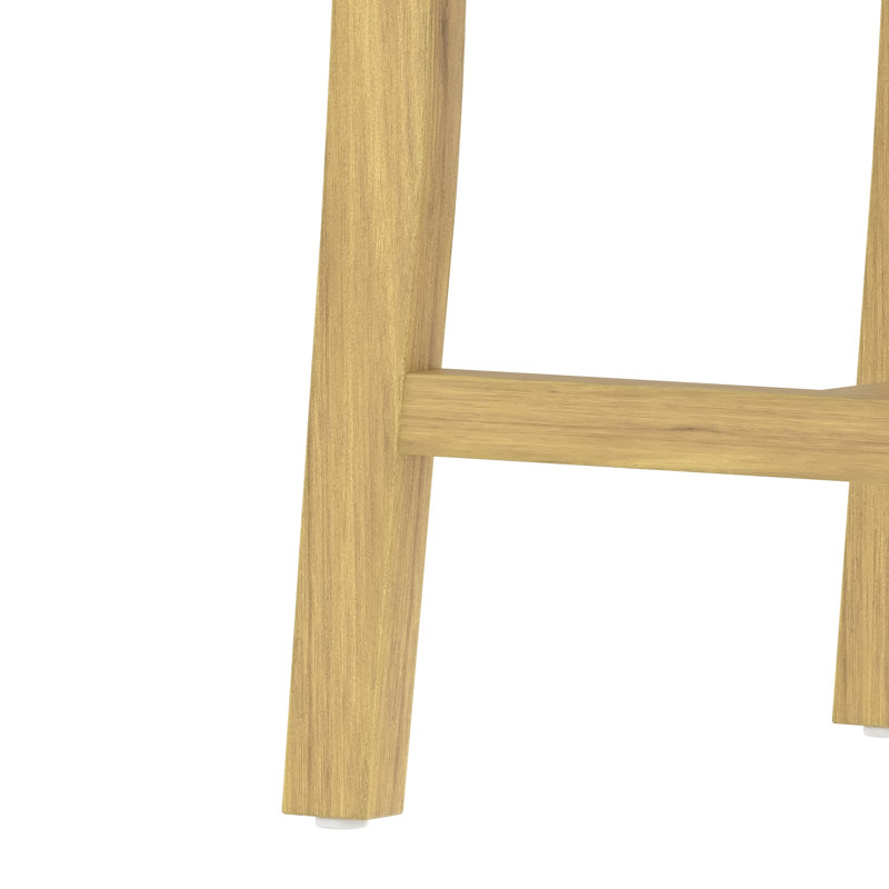 Chaise de salle à manger rustique 4 pièces - Structure en bois massif avec coussin en tissu gris, chaise d'appoint rembourrée pour la cuisine, la salle à manger, le salon, naturel