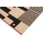 Tapis beige / noir en laine noué à la main à motif rectangulaire 5 pi 10 po x 7 pi 11 po Cedorah