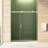 High Sliding Shower Door With 5/16"(8mm) & Tempered Glass, Double Side Easy Clean Buffer For Convenient Use 56" 60"w X 70"h Enclosure Thick Coat, Brushed Nickel Finish