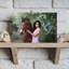 Woman And Horse In Spring Elegant Peaceful Serene Horse Nature Portrait Wall Art Print 1 Piece Wrapped Canvas Wall Art-273279897