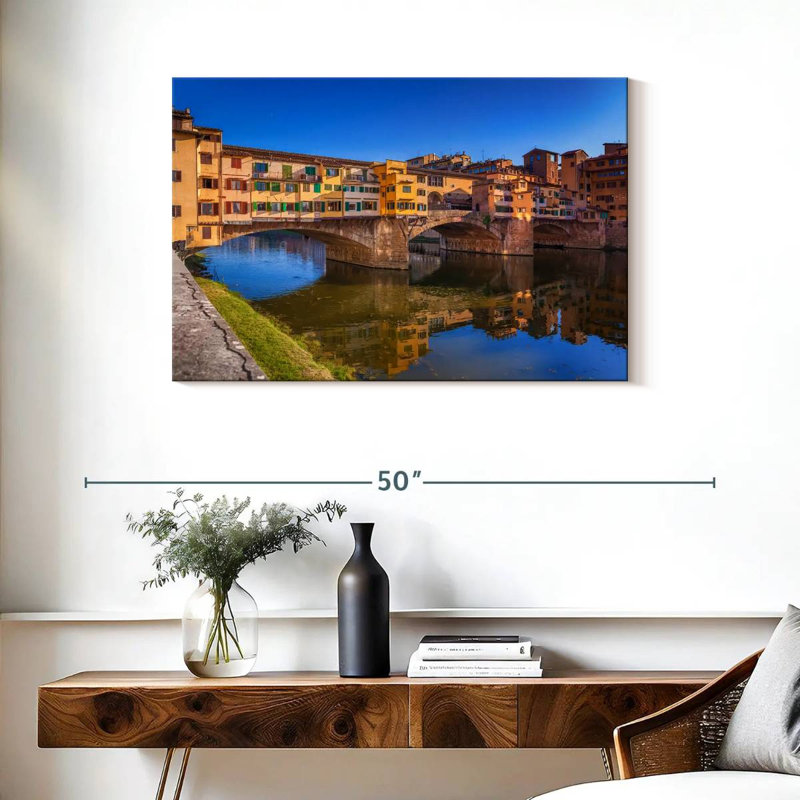 Lilie Ponte Vecchio à Florence, H 24 po x l 36 po