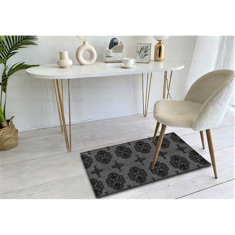 Tapis anti-fatigue pour cuisine sur pied, Gris foncé