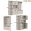 Armoire d'arbre de couloir multifonctionnelle gauche-droite avec rangement et 4 crochets pour le salon et le couloir-149069746