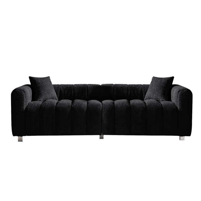 Causeuse 3 places 83,46 po, Noir