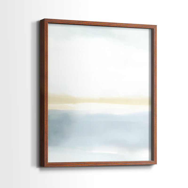 Série ABSTRACT DCCCLX - reproduction encadrée de qualité supérieure - prête à être accrochée - aucun clou requis, Noyer