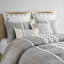 Literie en coton gris - Édredon double / grand avec motif chenille-118625296