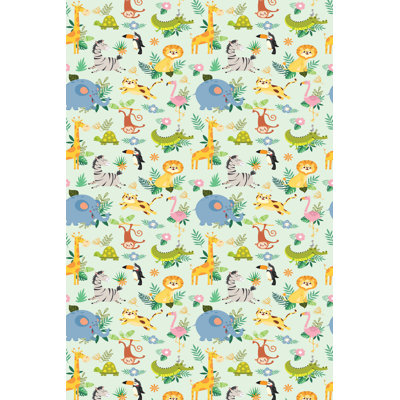 Luxurious Woven Carpet 5.2 x 7.5 ft, 100% Polyester, 0.4 in Pile Height | Antibacterial, Non-Slip PVC Dot Underside, Machine Washable | Elegant 3D Digital Print Design, Perfect for Living Room & Bedroom Décor