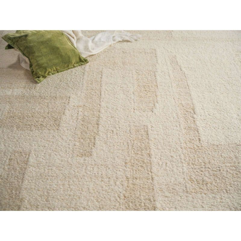 Sunstone flatweave Wool Ivory/Cream Area Rug, 14'X18'