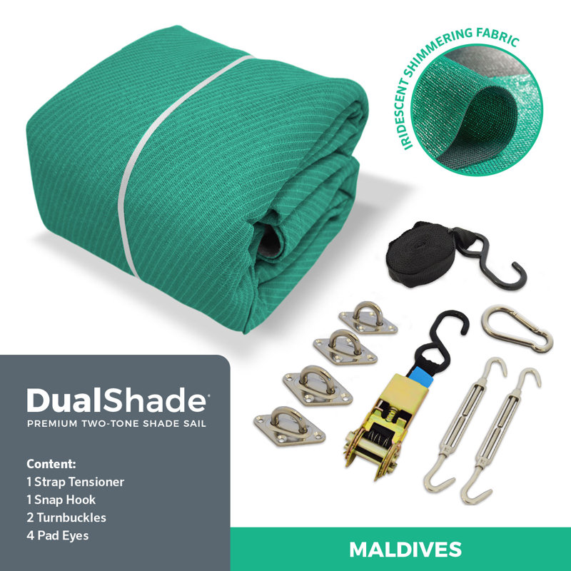 Double voile d'ombrage carré 12 pi x 12 pi, Maldives