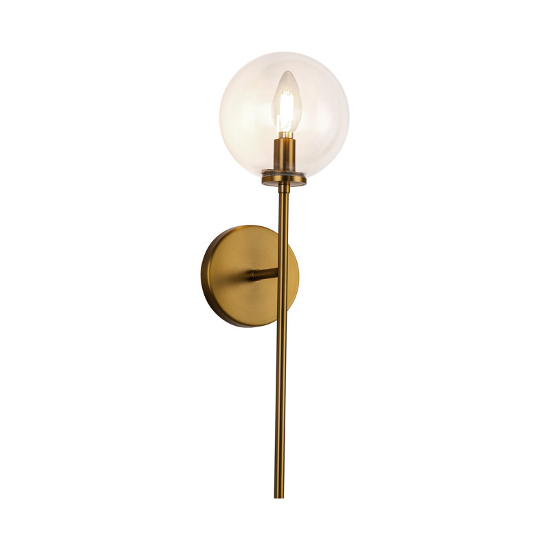Ensemble de meuble-lavabo mural moderne 1 lumière 20-en-1 Cassia, Doré vieilli