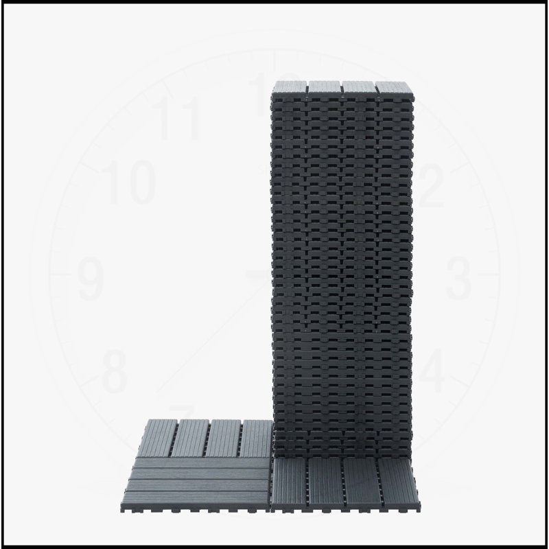 Versatile Interlocking Deck Tiles for Outdoor Spaces, Enhancing Beauty and Functionality, Grey